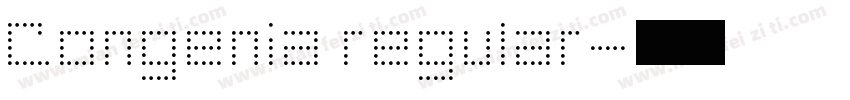 Congenia regular字体转换